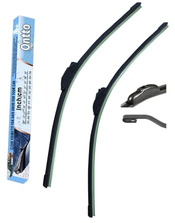 ontto 2 Stück Scheibenwischer Vorne LHD Frontwischerblätter Kompatibel mit Hyundai Atos Prime 1997-2008 20''+16'' Wischerblätter Windschutzscheibe Fenster Auto Regenbürsten Zubehör 500mm+400mm