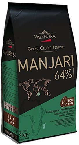 Valrhona - Fèves chocolat noir Valrhona Manjari 64% 3kg