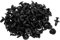sourcing map 100Pcs Negro Remaches de Guardabarros Panel Puerta 12mm Grapas 6mm Agujero