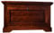 Massivmoebel24.de | Oxford Truhe aus Massivholz #906 | Akazienholz - Nougat, lackiert | Kolonialstil | 85x50x50 cm | Truhe aus Massivholz Vollholztruhe
