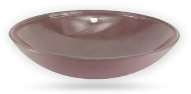 Budawi® Glas Brunnenschale Ø 40 cm – lila Dekoschale für Zimmerbrunnen, Nebler, Obst oder Deko – runde Glasschale als Brunnenbasis oder Wohnaccessoire (2)