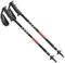 Leki Trekking Stöcke verstellbar - Makalu Trail - 65-145 cm - schwarz/rot