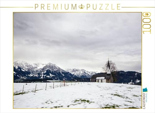CALVENDO Puzzle Winterliches Bergland | 1000 Teile Lege-Größe 64 x 48 cm Foto-Puzzle für glückliche Stunden