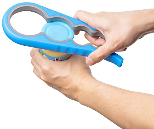 NIVIY Anti-Skid Jar Opener Jar Lid Remover Rubber Can Opener Kitchen Grippers to Remove Stubborn Lids, Caps and Bottles Great Kitchen Gadgets for Small Hands or Seniors, Orange | Anti-Slip Rubber Strip Inside,Eight Sizes of Circular Openings,Cap and Bottle Great Kitchen Gadgets,Useful Gifts for Elderly
