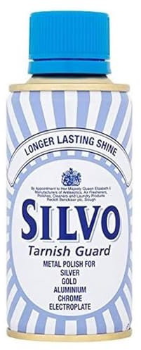 Silvo Tarnish Guard Metal Polish 175ml Silver Stainless Steel Furniture Cleaner