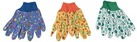 Silverline 896865 Floral Gardening Gloves 3pk M 8