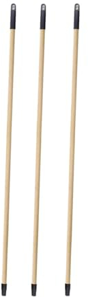 MAURY'S Set 3 Manici Scopa Legno