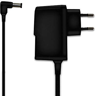 Cargador para Nintendo Super Nintendo/Super Nintendo Entertainment System (SNES) / Super Famicom/Nintendo Entertainment System (NES) – Cable de carga 9 V/1 A – Negro