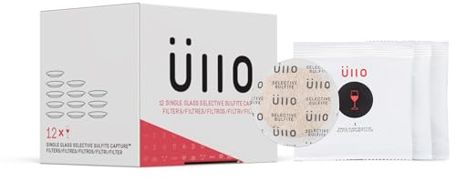 Ullo - Filtri di ricambio selettivi per solfito (12 pezzi) per rimuovere istamine e conservanti solfiti