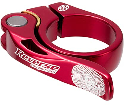 Reverse Long Life Sattelklemme mit Schnellspanner 31.8mm rot