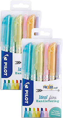 PILOT FriXion radierbarer Textmarker 2x 6er Etui Pastelfarben