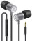 Ludos Ultra Auriculares In Ear con Cable y Microfono, Nueva Espuma Viscoelástica, Cable Duradero, Graves, Earphones para para iPhone, iPad, Samsung, Mi, Xiaomi, Huawei, Gaming, Deportivos, Ordenador