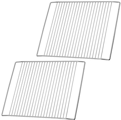 SPARES2GO Wire Shelf Rack compatible with Howdens Lamona HJA3700 Oven Cooker Grill (463mm x 360mm, 2 x Shelves)