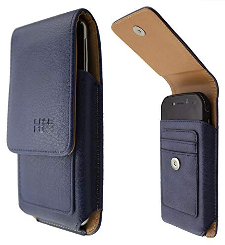 caseroxx Handy Hülle Outdoor Tasche für Cat S42 / S42 H+ mit drehbarem und abnehmbarem Gürtelclip in blau