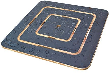 Castelmerlino Caillebotis de douche contreplaqué marine Supergrip antidérapant 60x60 cm pour receveurs de douche 80x80 cm