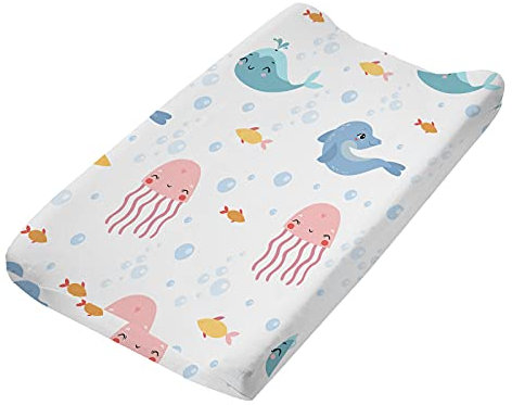 Funda para cambiador de pañales para niños y bebés, cubierta para cambiador (solo funda) (H)