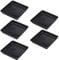 DOITOOL Black Plant Pot Saucers - 5Pcs Plastic Plant Tray, Square Heavy Duty Plant Drip Tray for Indoor Outdoor Garden Pot Drip Base - Bonsai Pots and Trays(18.8X18.8X2.5cm)