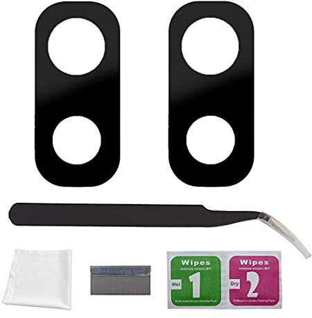 Eonpam 2 Packs Lentille Caméra pour Samsung Galaxy A20e Original Vitre Appareil Photo Objectif Arrière avec Kit de Réparation