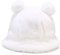 Dirholl Damen Winter Kunstfell Fuzzy Warm Bucket Hat, Ohren weiß, Medium