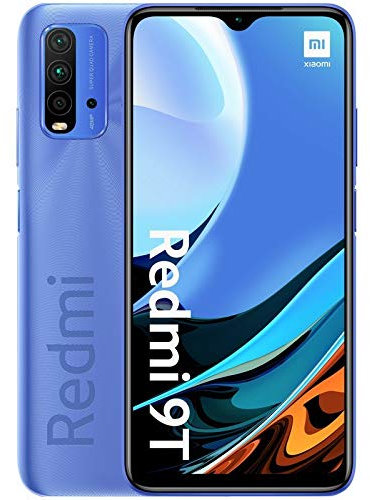 Xiaomi Redmi 9T 16,6 cm (6.53) Double SIM MIUI 12 4G USB Type-C 4 Go 64 Go 6000 mAh Bleu (Reconditionné)