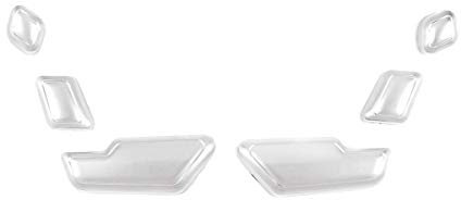 Fransande für Mercedes CE GL GLA CLS ML Klasse W212 W218 X166 Silber Chrom Sitz Verstellung Knopf Schalter Abdeckung Verkleidung