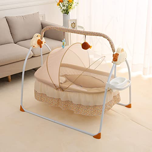 Elektrische Babywiege Babybett Babyschaukel Automatische Stubenwagen Baby Wippe Reisebett Kinder mit Bluetooth