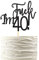 Arthsdite 40th Cake Topper for Men and Women Forty Birthday Decorations Funny 40 and Fabulous Decoration - Black Glitter