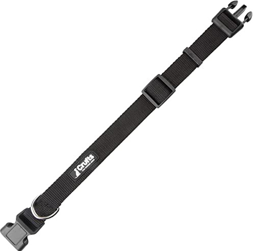 VFM/Crufts - Medium Black Nylon Collar for Dogs