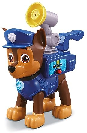 VTech - Pat' Patrouille, Chase Interactif Mission Sécurité, Figurine 16 cm avec 4 Accessoires, Chien Interactif, Jouet Paw Patrol, Cadeau Enfant de 3 Ans à 7 Ans - Contenu en Français