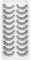 3D Falsche Wimpern,Natürliche Wimpern, Pure Handgemacht Natürlicher Look Flauschige Künstliche Wimpern,Multipack Strip Lashes 10 Paare (DSJ17)