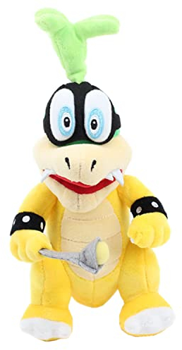 Laruokivi Cartoon Koopaling Iggy Plüsch Spielzeug Baby Bowser Jr Koopa Soft Plüsch Tier Puppe 10'' Figur