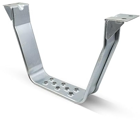 DOJA Barcelona | Gradino Camion | Acciaio Zincato | 410 x 255 x 70 mm | Fisso | 1 Pezzo | Gradini per Camper | Accessori Scala Furgone, Caravan, Camper | Scalino Autocarro | Scaletta Camper
