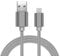 MOBISTAR USB C Charger Cable 2M, Type C Fast Charging Cable 3A Nylon Braided Lead Compatible with Samsung Galaxy S23/S22/S21/A54, MacBook, Huawei, Google Pixel, Sony Xperia, OnePlus (Grey, 2M)