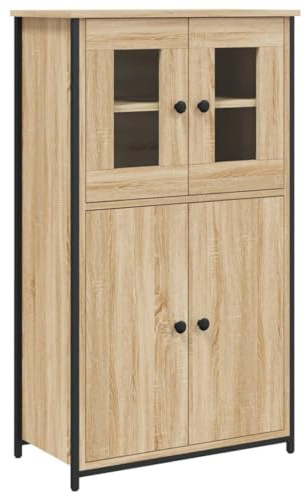 vidaXL Highboard Sonoma-Eiche 62x32x106,5 cm Holzwerkstoff