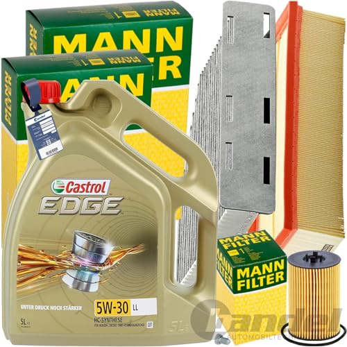 Inspektionspaket + 5L 5W-30 Öl passend für 2.0 TDI