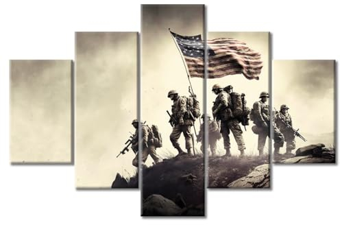 Heimdekor-Foto von Flagge, die auf Iwo Jima steht, Poster, Wandkunst, Vintage-Stil, Streitkräfte, Kunstwerk, Schlafzimmerdekoration, Wandkunst, gerahmt, fertig zum Aufhängen, 152,4 cm B x 101,6 cm H