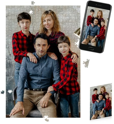 Lifemaison Personalisiertes Foto-Puzzle 1000 Teile,Fotopuzzle selbst gestalten,Individuelles Puzzle mit Bild,Gestalte Dein individuelles Fotopuzzle für Geburtstage,Muttertag,Valentinstag & Hochzeiten