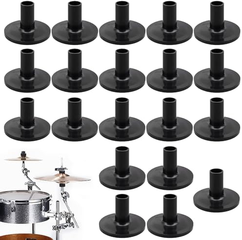 Collect Light 20 Stück Beckenständer Beckenhüllen für Trommelbeckenständer Ersatz für Shelf Drum Kit Beckenständer Zubehör für Becken Hi-Hat-Filze Ersatzzubehör für Shelf Drum