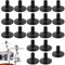 Collect Light 20 Stück Beckenständer Beckenhüllen für Trommelbeckenständer Ersatz für Shelf Drum Kit Beckenständer Zubehör für Becken Hi-Hat-Filze Ersatzzubehör für Shelf Drum
