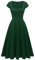 Berylove Grünes Kleid Rockabilly Damen Cocktailkleid Damen Elegant Für Hochzeit Damen Kleid Festliches Kleid Damen Hochzeit Retro Kleider BLP8009 DarkGreen 2XL