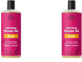Urtekram Rose Duschgel Bio, reine Verwöhnung, 500 ml (Packung mit 2)