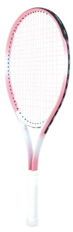 Folpus Racchetta da Tennis Racchetta da Tennis Attrezzatura da Tennis Corde in Nylon per Park Beach Summer, Rosa Bianco