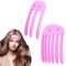 SGERUFZ 2 Pièces Pinces à Cheveux Volume, Pinces de Volume pour Racines, Pinces de Soulèvement pour Frange Bouffante et Coiffure Couronne Haute (Rose)