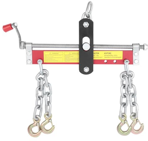 POTYYH Werkstattkran Positionierer, Balancierer Motorbrücke Motorträger Motorkran Motorheber bis 900kg für Werkstätten, Baustellen und Fabriken, Kettenlänge 28.5 cm