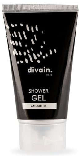 Duschgel für Frauen 50ml | Parfümiert mit Iris & Moschus, Sanft & Cremig | Shower Gel divain.117 | divain.Parfums