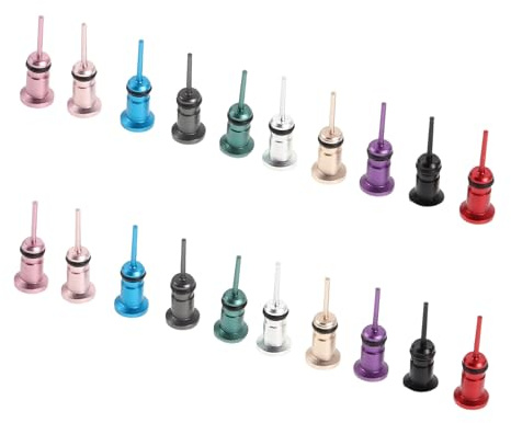 jojofuny 20pcs Mobile Phone Dust Plugs Sim Card Removal Tool Headphone Jack Dust Cover for Earphone Ports Compatible with Smartphones