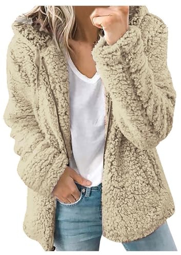 Giacche Donna Felpa Da Camera Invernale Sherpa Con Zip Giacche Peluche Leggero Oversize In Pile Giacca Senza Cappuccio Taglie Forti Fleece Cappotti Pelliccia Morbido Versione Loose Ampia Per Casa