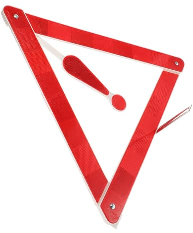 INOOMP Triangle de Signalisation Voiture Pliable, Panneau Réfléchissant de Sécurité Routière, Cadre Triangulaire Robuste, Kit D’urgence Compact pour Véhicules, Triangles de Sécurité