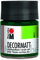 Marabu 14010005075 - Decormatt Acryl Tannengrün 075, 50 ml, samtmatte Acrylfarbe auf Wasserbasis, cremig und farbintensiv, speichelfest, wetterfest, zum freien Malen und Schablonieren