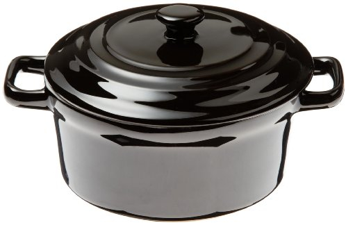 Tognana 15 cm cerámica MiniNova Lexa Mini Cacerola con Tapa el Cuerpo, Black Parent